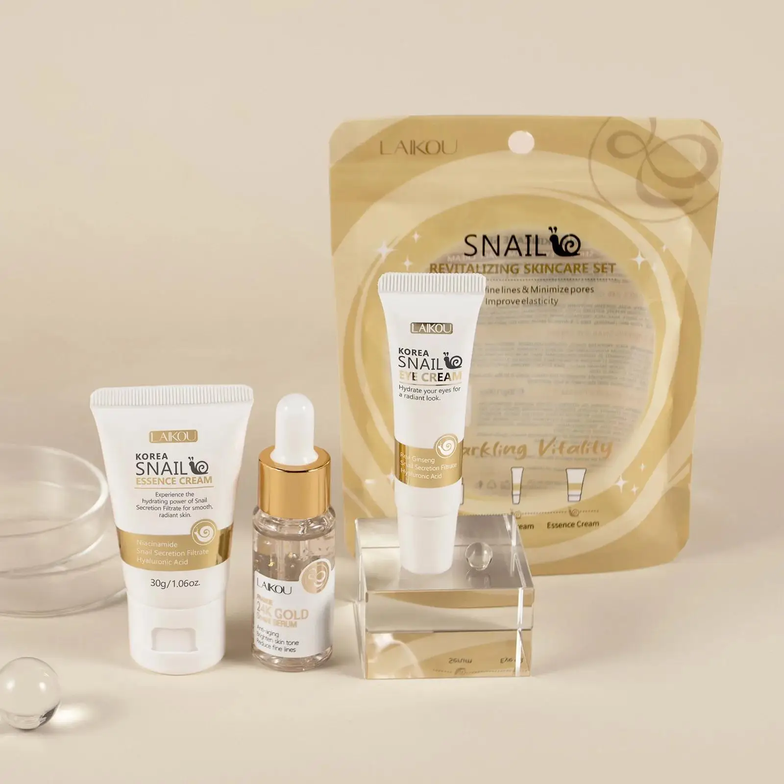 24k ouro caracol reparação sor - Luxury Skincare Essence avaliação e preço