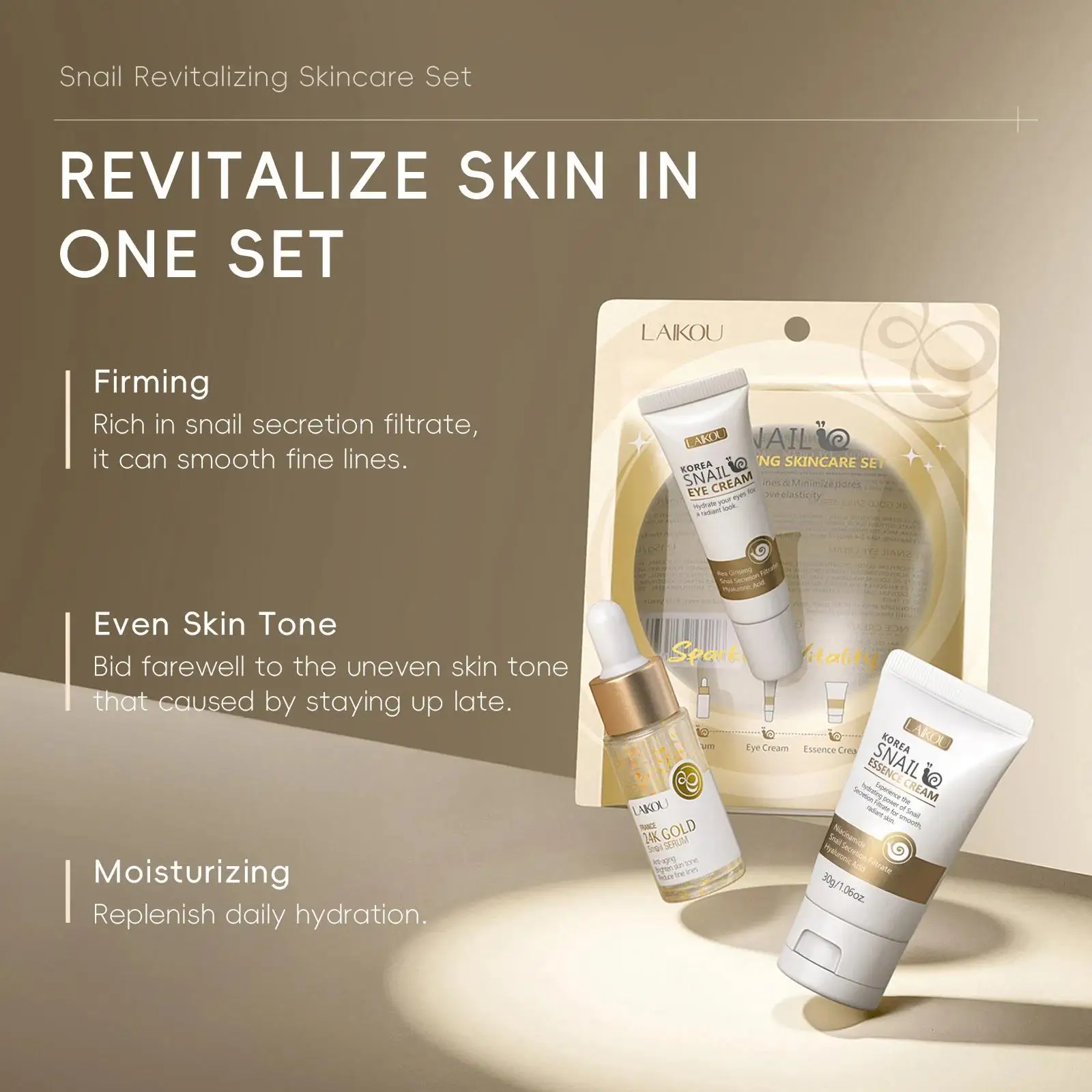 24k ouro caracol reparação sor - Luxury Skincare Essence avaliação e preço